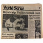 PHILLIES 1980 WORLD SERIES CHAMPIONS Philadelphia Inquirer Newspaper Collection