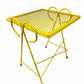 Vintage 1950s MCM Wrought Iron Mesh Salterini Style Nesting Side Tables Set Of 3
