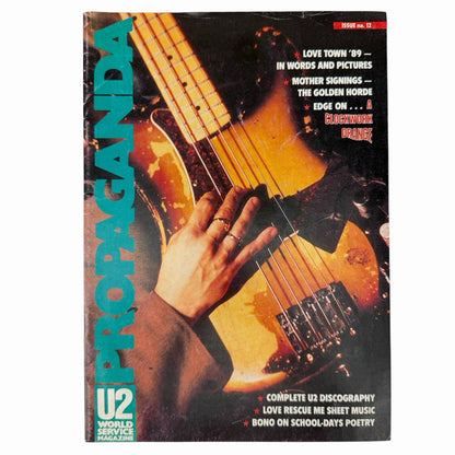 U2 PROPAGANDA World Service Fan Club Magazine Issue No. 12 1990 Love Town Tour