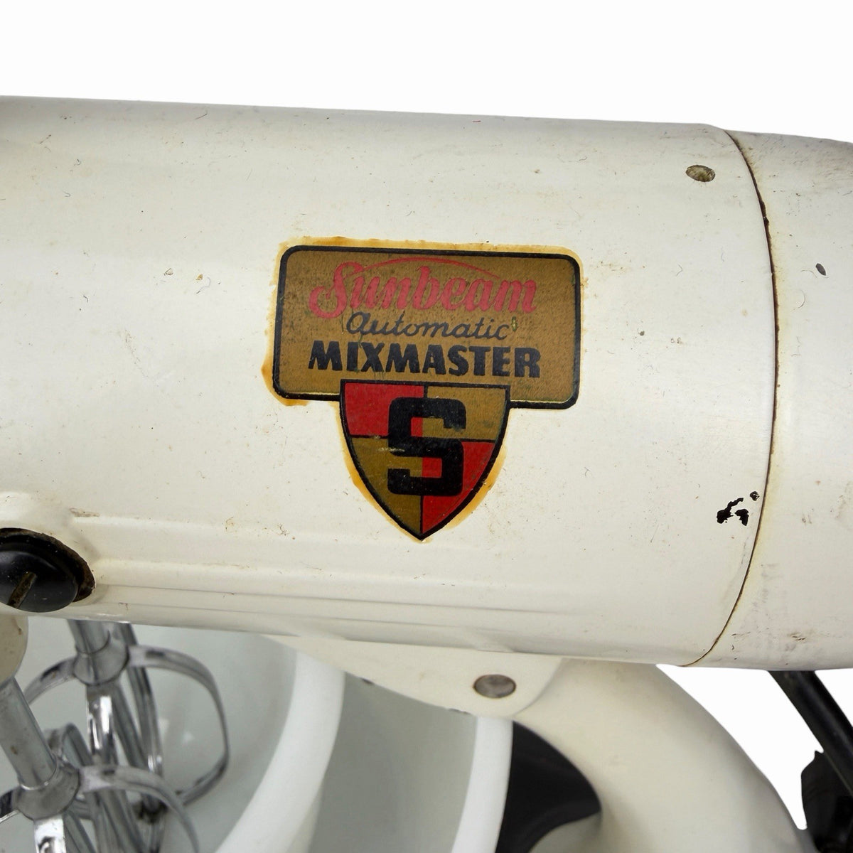 1940’s Sunbeam Mixmaster Model 7B w/ Original Bowls & Beaters - Works Great WWII