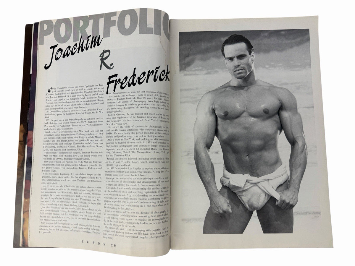 1994 EUROS Magazine #20 JOACHIM FREDERICK Rick Castro Vintage German Gay