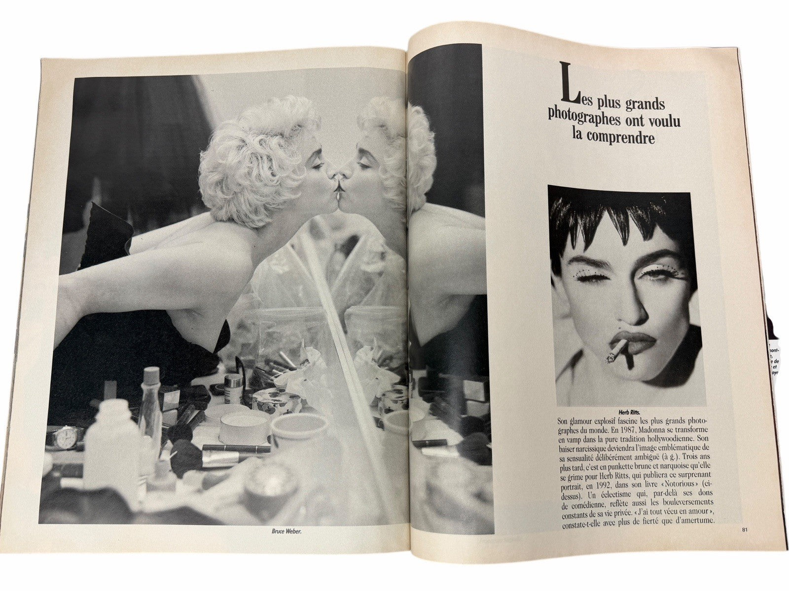 Madonna PARIS MATCH Magazine Feb 25 1993 HELMUT NEWTON Cover Photo FRANCE