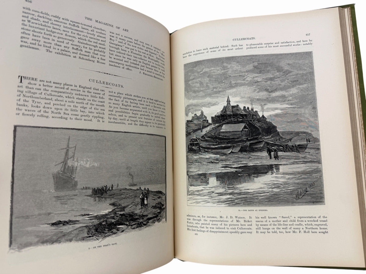 Antique 1880’s The Treasury Of Art Illustrated CASSELL Hardcover Book w/ Plates