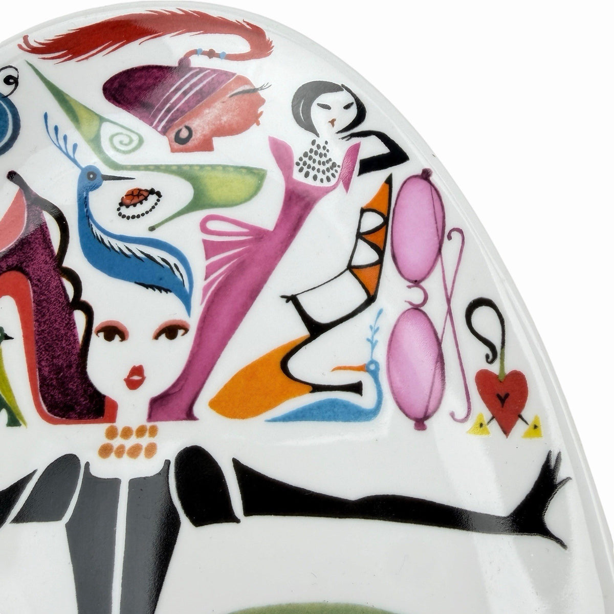 NORDSTROM Fashion Oval SERVING PLATTER Divas Shoes Purses Artist R Toledo Plate