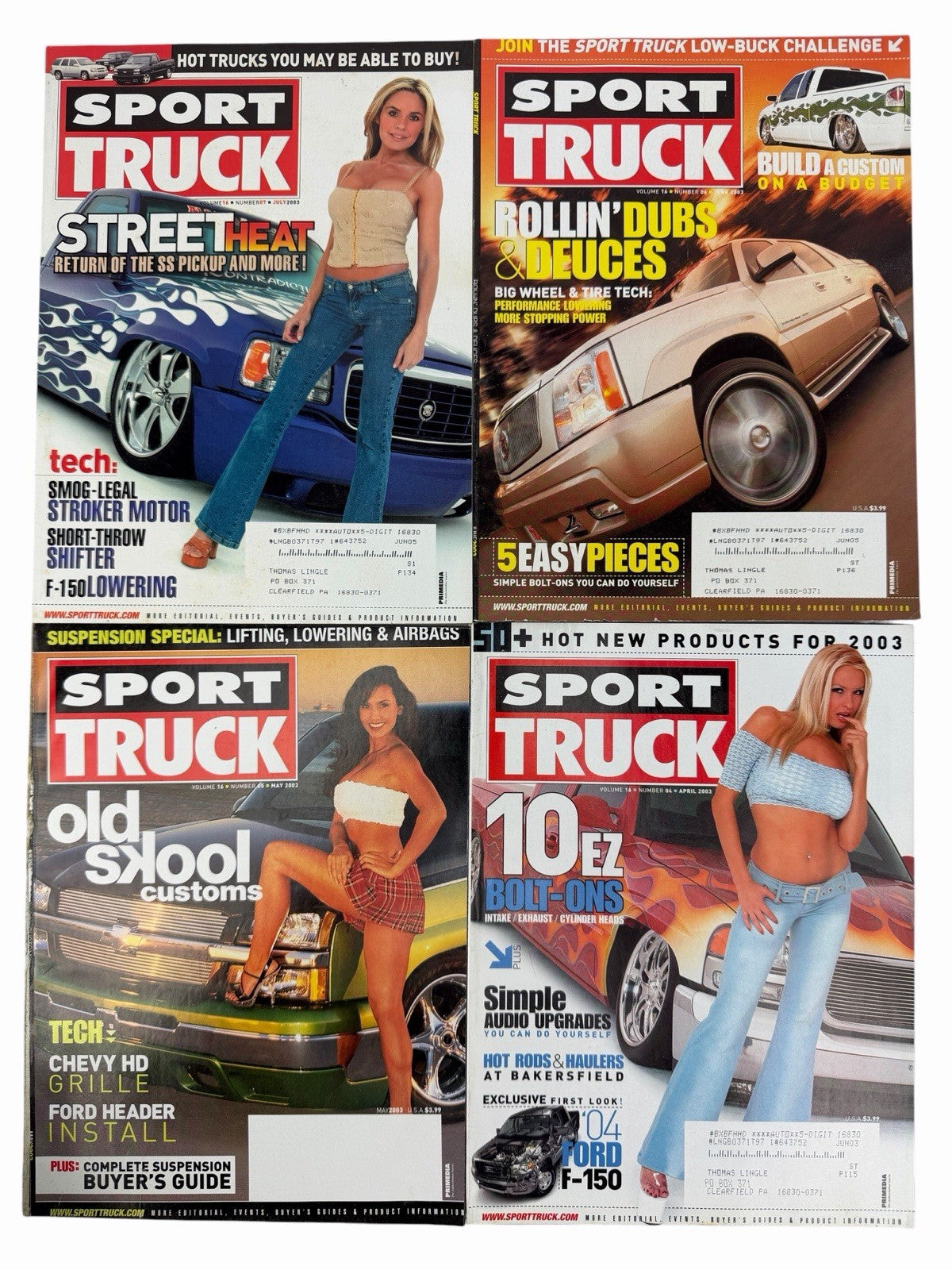 SPORT TRUCK Magazine 2000-2009 LOT OF 50 Vintage Issues
