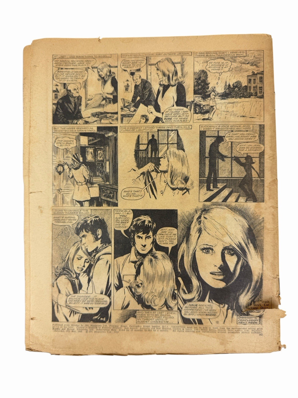 2 Vintage UK 1969 VALENTINE Magazine Issues TEEN GIRL Romance Comics
