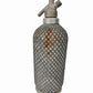 Antique c1910 AERATORS LTD. Sparklet B Wire Mesh Glass Siphon Seltzer Bottle