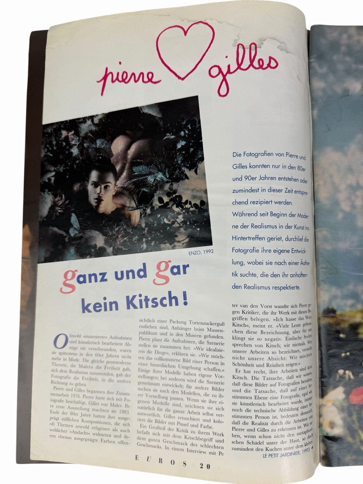 1994 EUROS Magazine #20 JOACHIM FREDERICK Rick Castro Vintage German Gay