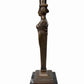 Vintage Hollywood Regency Neoclassical Caryatid Lady Brass Marble Table Lamp 32”