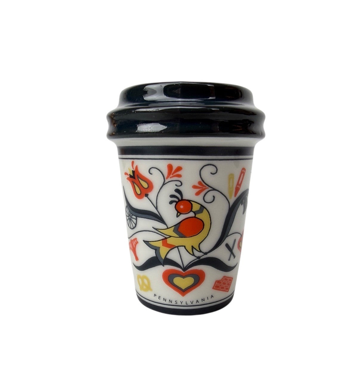 RARE 2017 STARBUCKS Christmas Ornament PENNSYLVANIA PA Mini Tumbler Coffee Cup