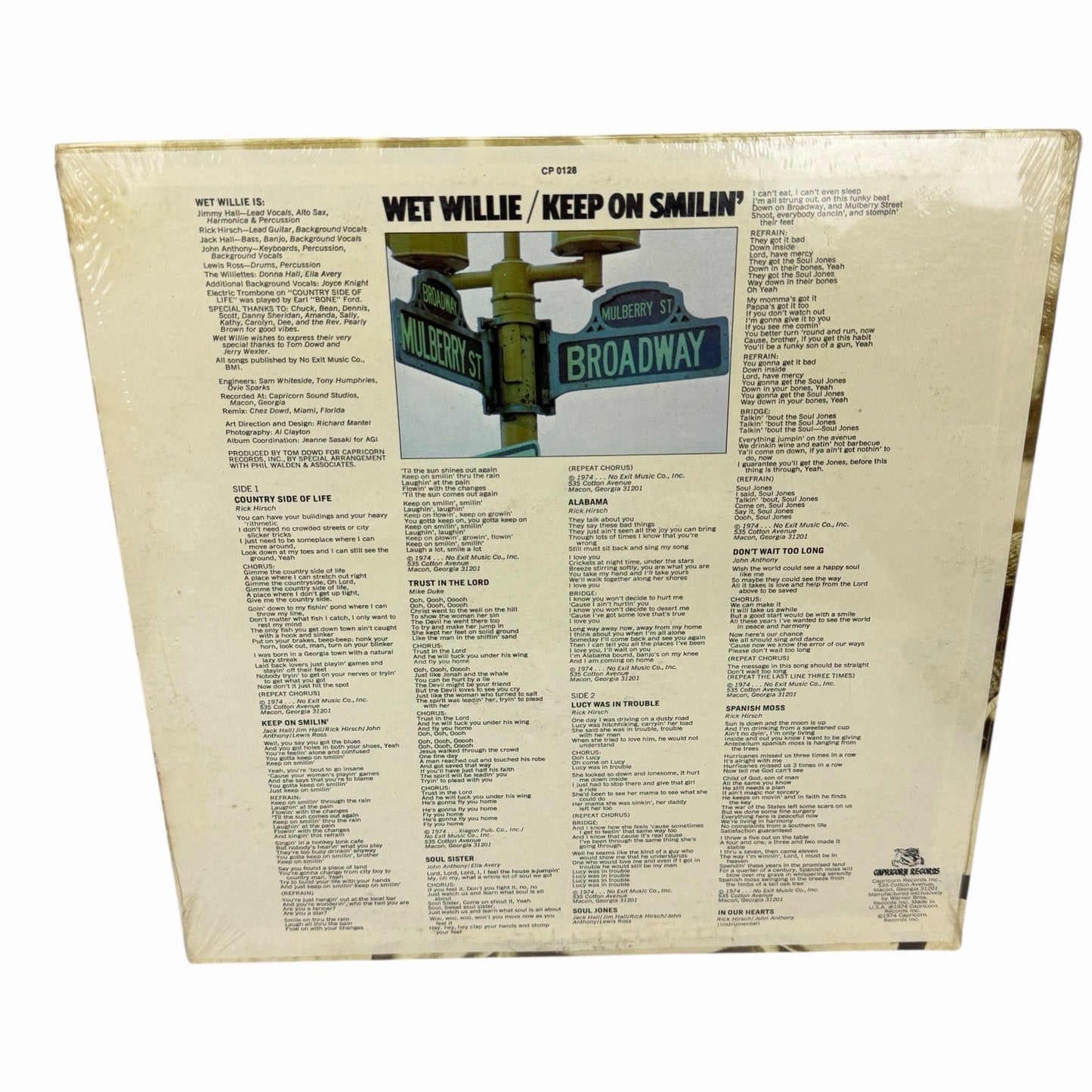 Sealed WET WILLIE Keep On Smilin' LP 1974 ORIGINAL CP-0128 Capricorn NEW Vinyl