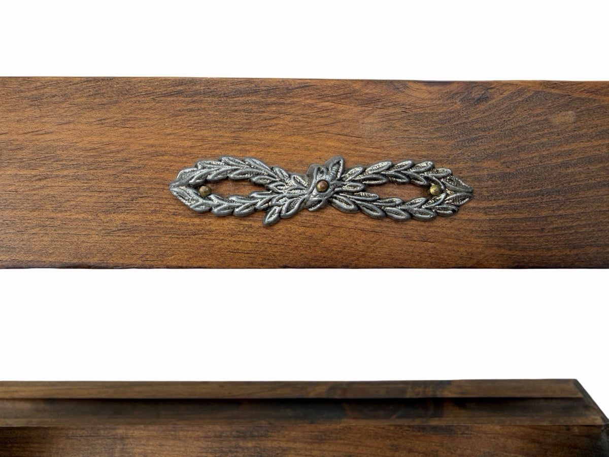 Vintage Spanish Carved Wood Tabletop Missal Book Music Stand Lectern Molded Base