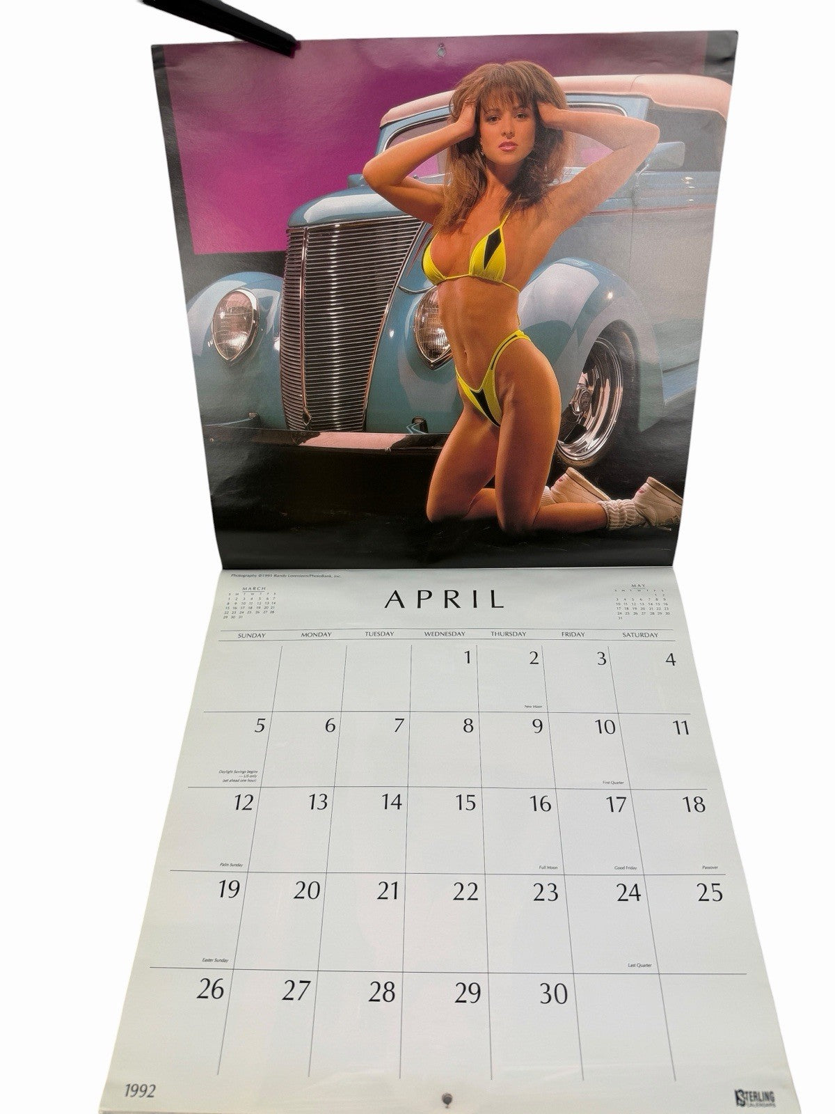 Vintage 1992 CLASSY CHASSIS Calendar RANDY LORENTZEN Hot Rods & Swimsuit Pinups