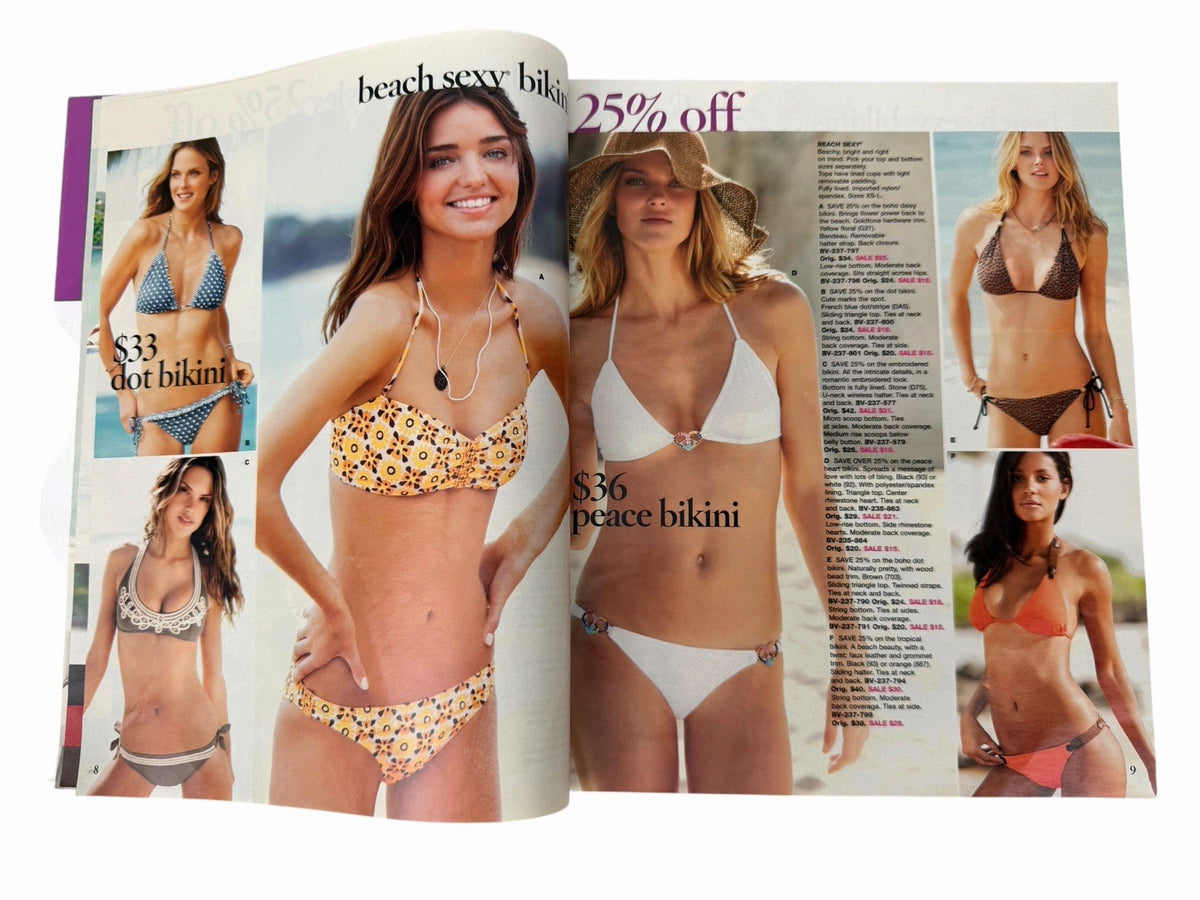 Alessandra Ambrosio 2009 VICTORIA'S SECRET Swim Sale Preview CATALOG Fashion Y2K