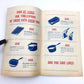 Illustrated interior spread from a 1943 WWII booklet showing household fats to save, including drippings, solid fats, grease, lard, and cooking oil.