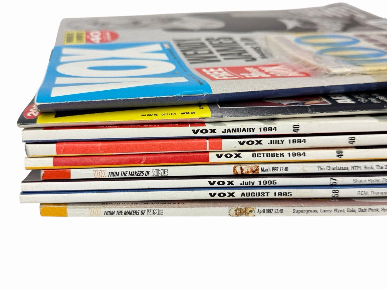 Lot of 9 VOX Magazine 1991-1997 Music Oasis Bjork REM Queen Blur Beck U2 Britpop