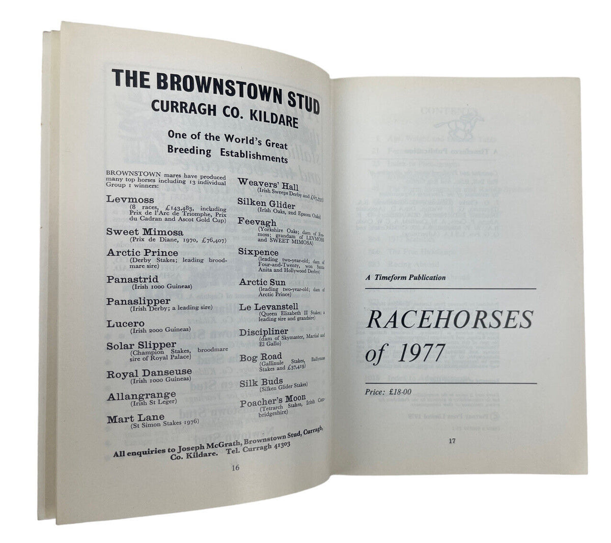 Old Racing Book Vintage RACEHORSES OF 1977 Timeform Annual HORSE RACING Book Publicati ...