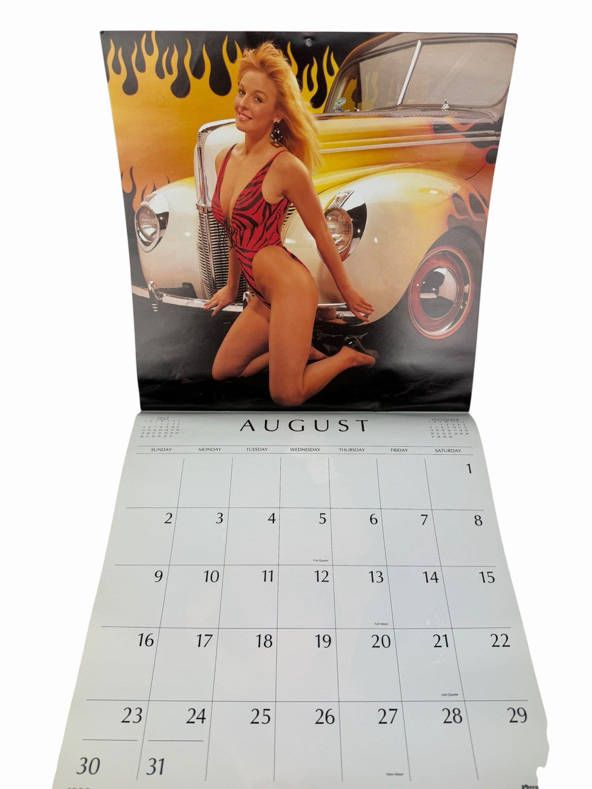 Vintage 1992 CLASSY CHASSIS Calendar RANDY LORENTZEN Hot Rods & Swimsuit Pinups