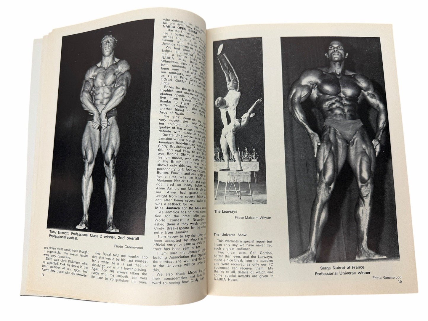 2 HEALTH AND STRENGTH 1976 Serge Nubret Vol105 #8 & 9 UK Bodybuilding Magazines