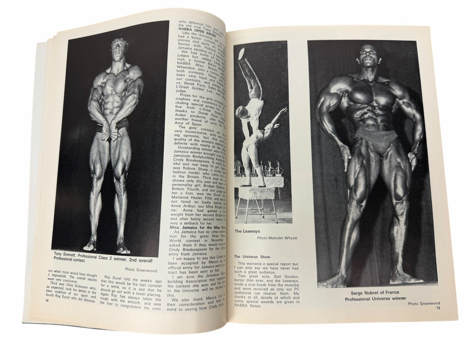 2 HEALTH AND STRENGTH 1976 Serge Nubret Vol105 #8 & 9 UK Bodybuilding Magazines