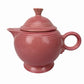 Fiestaware ROSE PINK Teapot Vintage Coffee Pot Homer Laughlin Fiesta w/ Lid USA