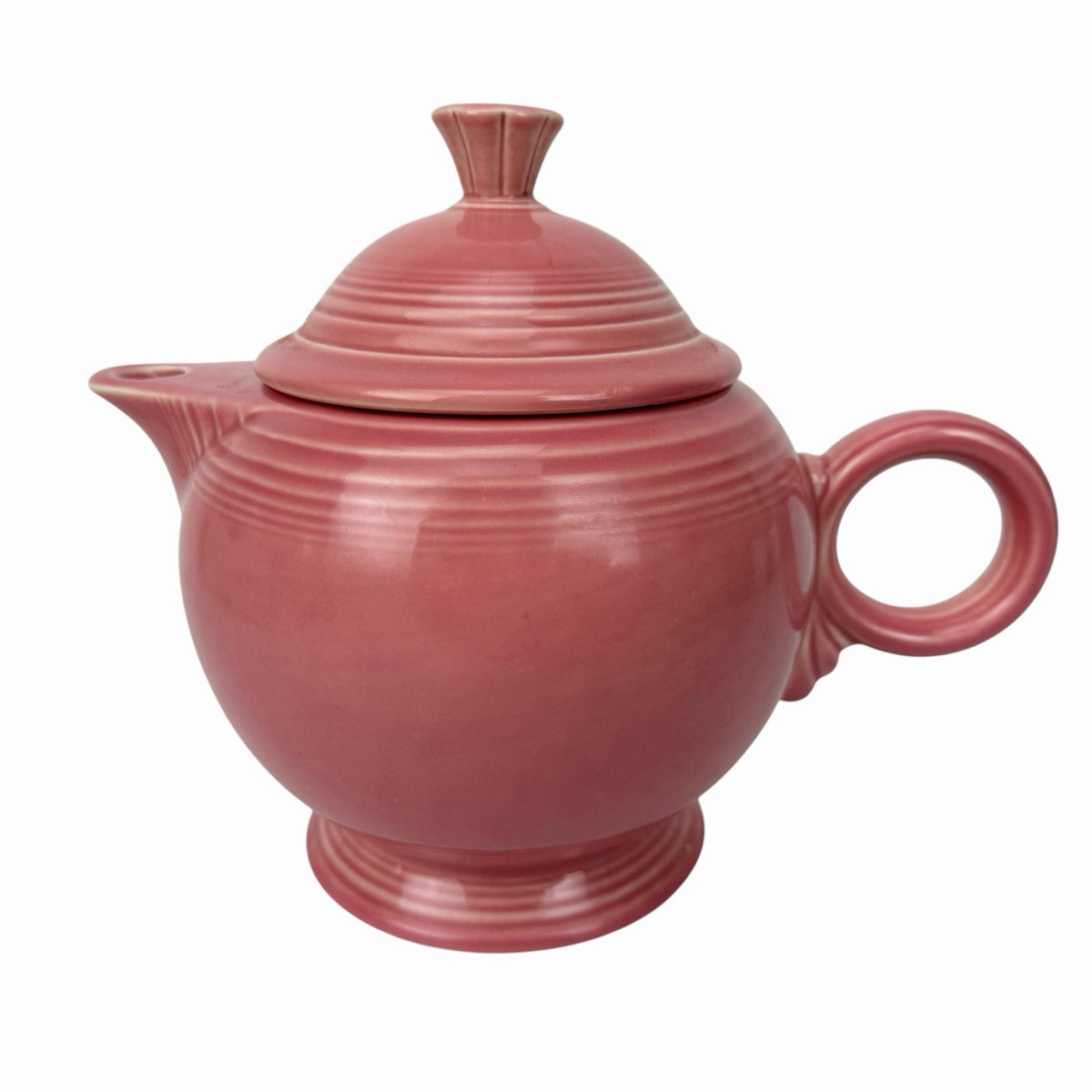 Fiestaware ROSE PINK Teapot Vintage Coffee Pot Homer Laughlin Fiesta w/ Lid USA