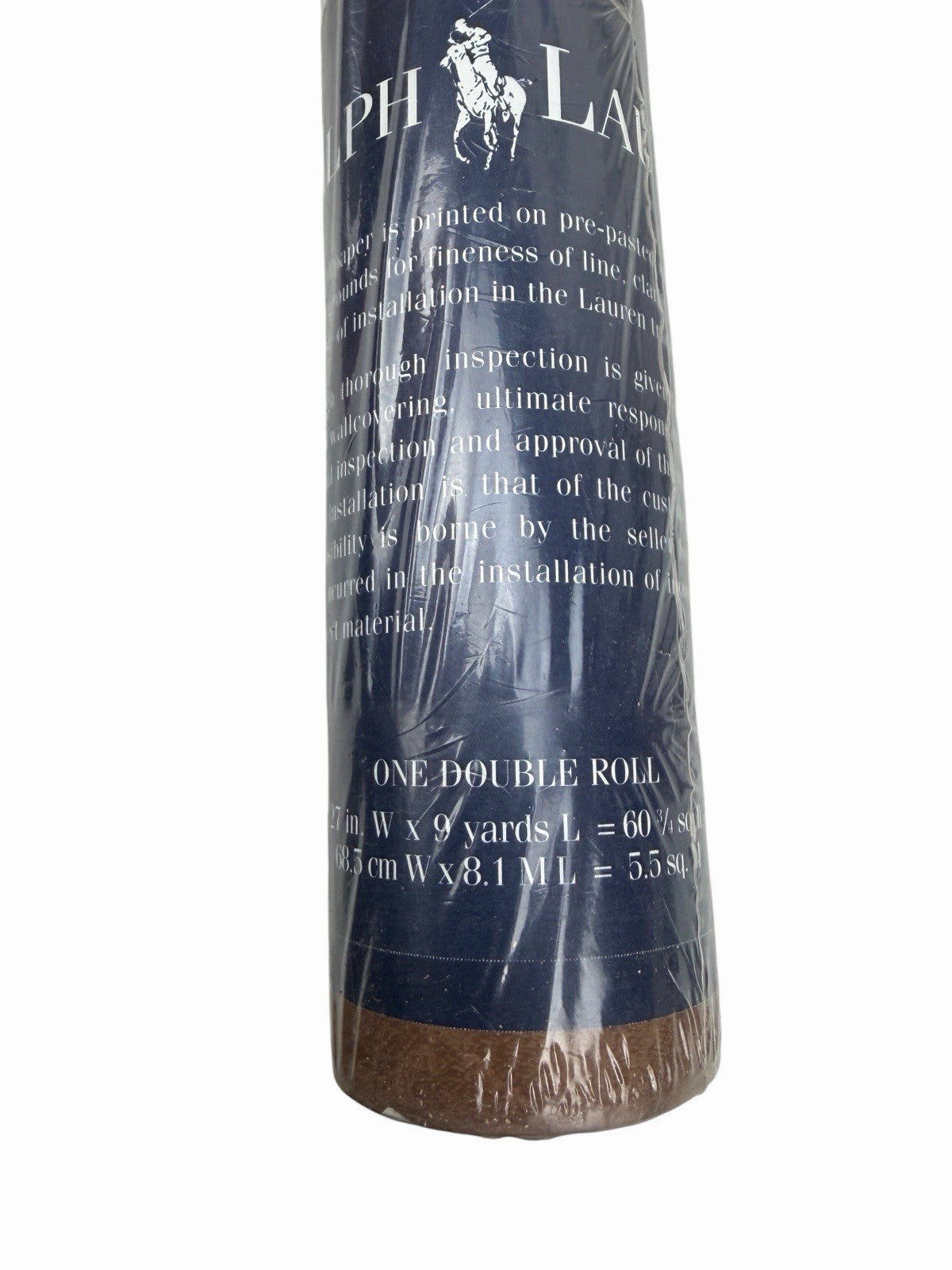 Ralph Lauren Wallpaper BROWN Faux Leather Double Roll 27” X 9 Yds LCW013947 New