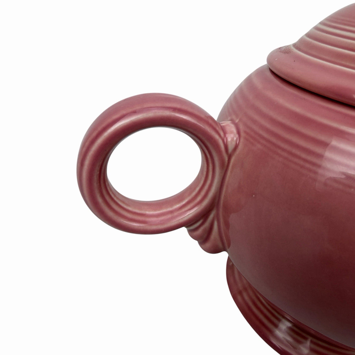 Fiestaware ROSE PINK Teapot Vintage Coffee Pot Homer Laughlin Fiesta w/ Lid USA