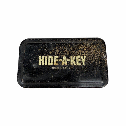 Vintage 1970’s Magnetic Hide A Key Storage Metal Slider Box Tray Emergency Spare