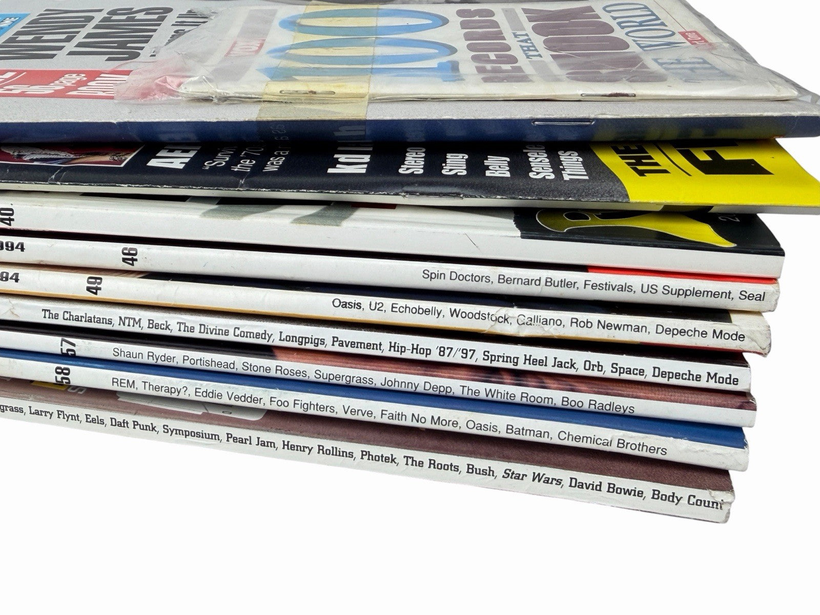 Lot of 9 VOX Magazine 1991-1997 Music Oasis Bjork REM Queen Blur Beck U2 Britpop