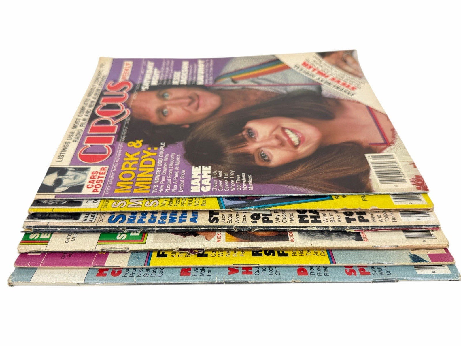 CIRCUS Magazine 1979-1985 Lot Of 6 Issues 1981 Styx ROLLING STONES Mork & Mindy