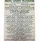 Vintage 1962 Bucks County Playhouse NEW HOPE PA Playbill & Season Handbill Flyer