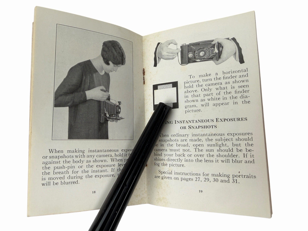 Vintage Kodak 1930’s Rainbow Hawk-Eyes Nos. 2 & 2A Folding Model B Manual