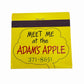 ADAM’S APPLE Vintage Full Matchbook New York City Club 1117 First Ave 61 St NYC