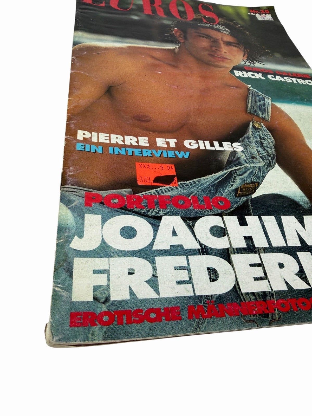 1994 EUROS Magazine #20 JOACHIM FREDERICK Rick Castro Vintage German Gay