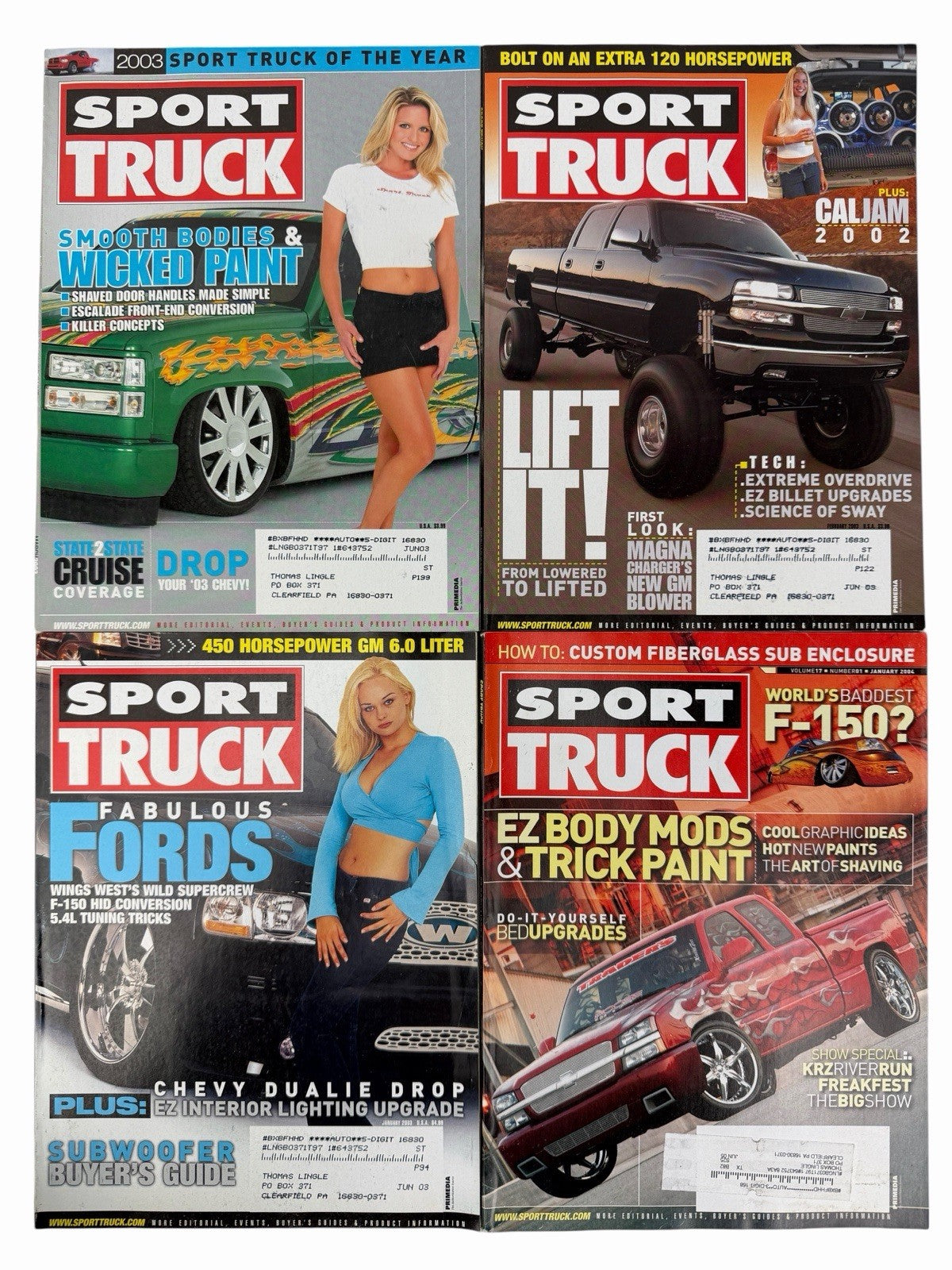 SPORT TRUCK Magazine 2000-2009 LOT OF 50 Vintage Issues