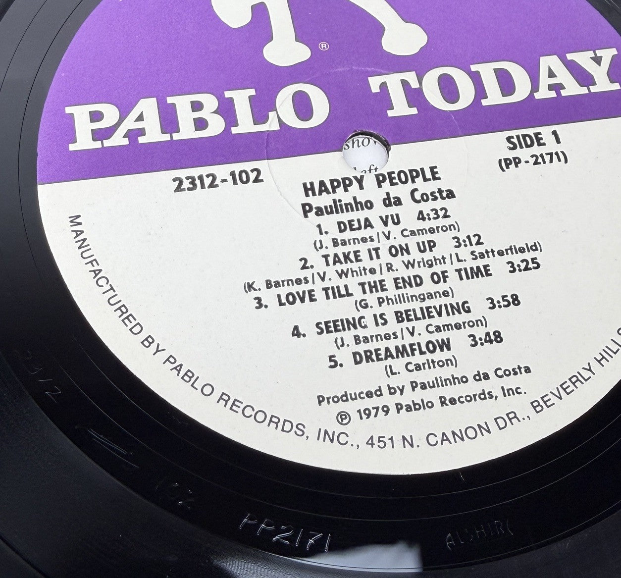 Paulinho Da Costa ‎- Happy People LP 1979 1st Pressing NM Vinyl Soul Jazz Funk
