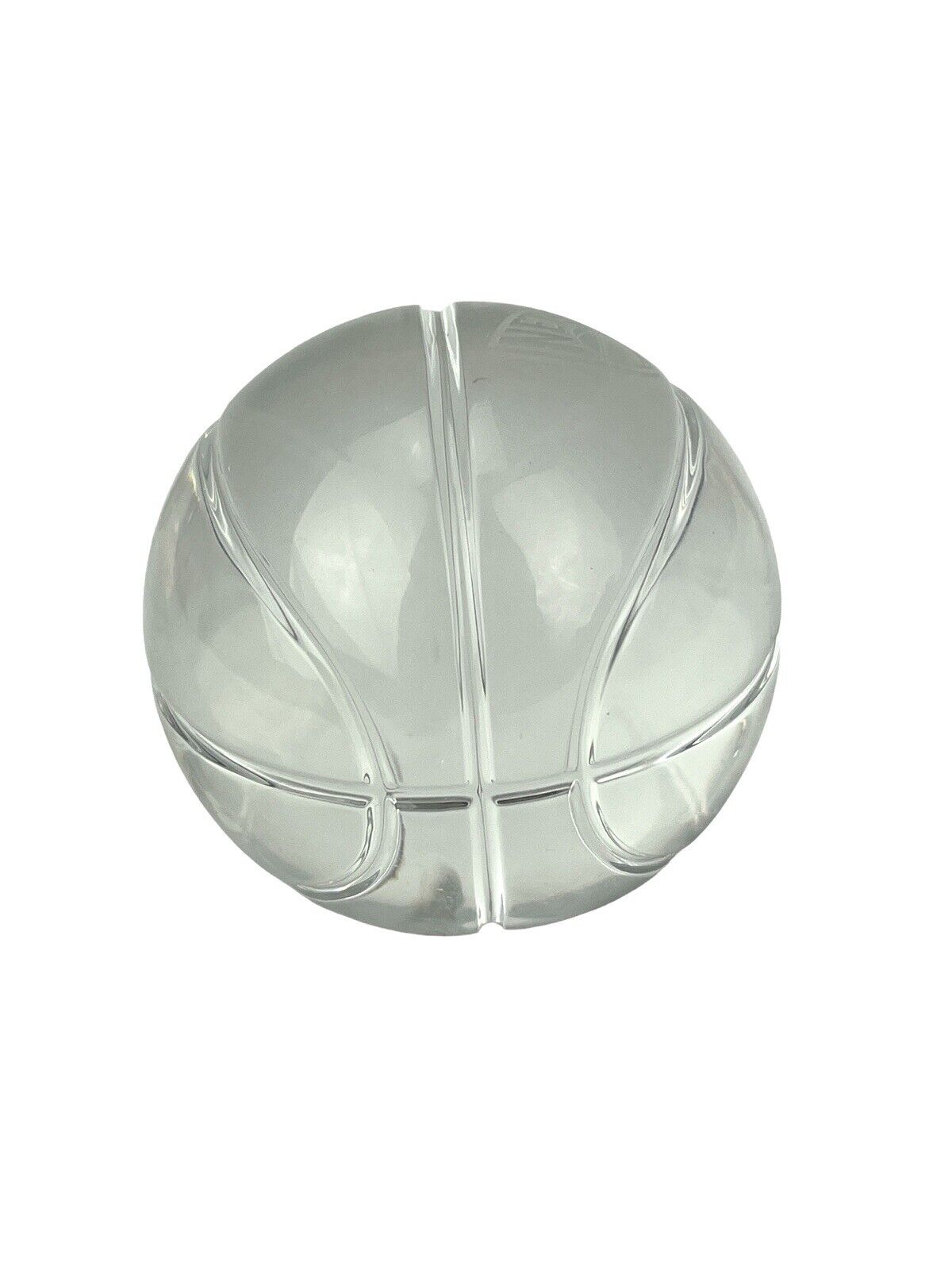 Basketball Paperweights Vintage TIFFANY & CO Crystal Basketball Paperweight w/ NJ NETS Etched ...