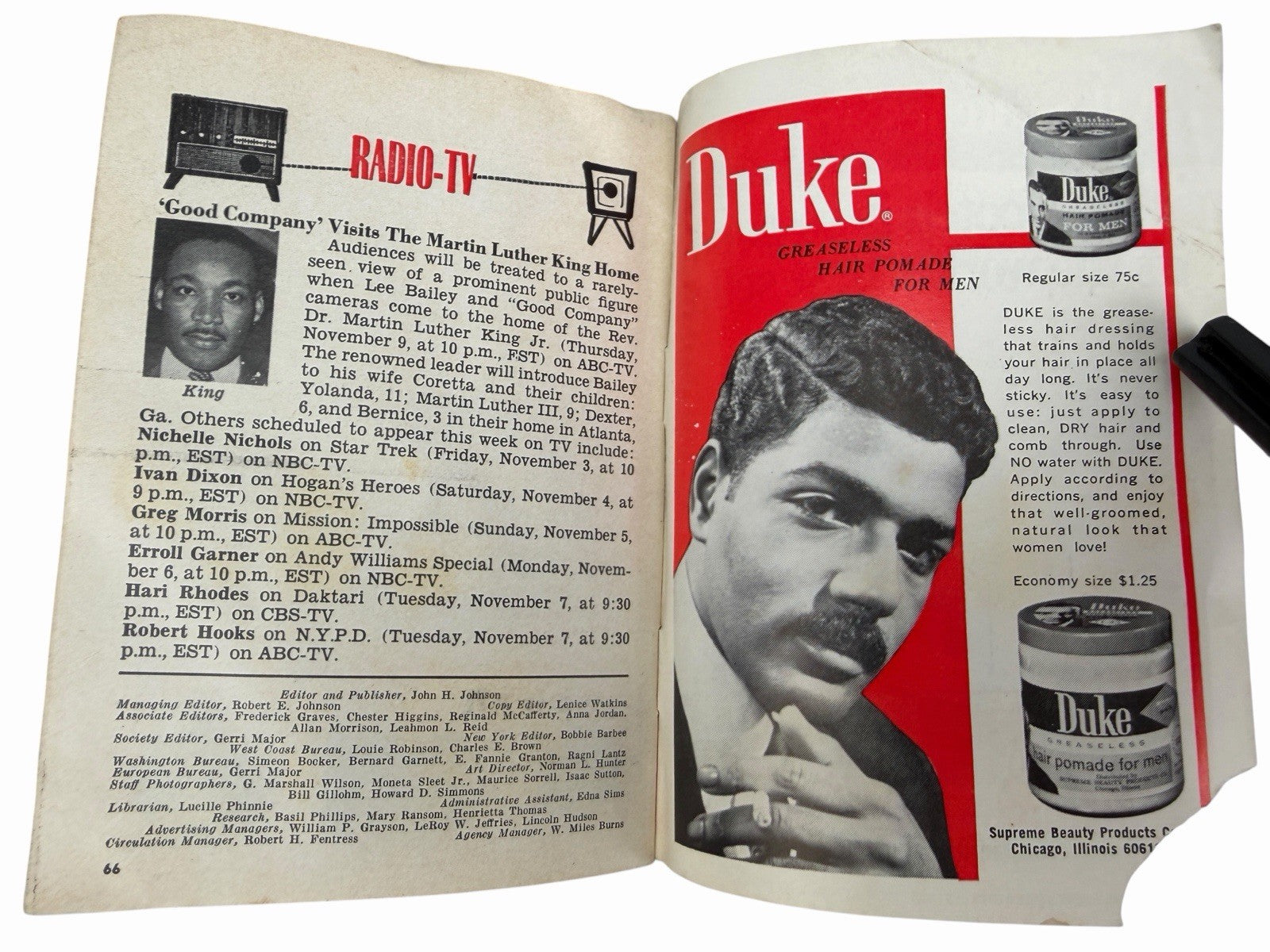 JET Magazine November 9 1967 Pearl Bailey Cab Calloway FLORENCE LARUE Centerfold