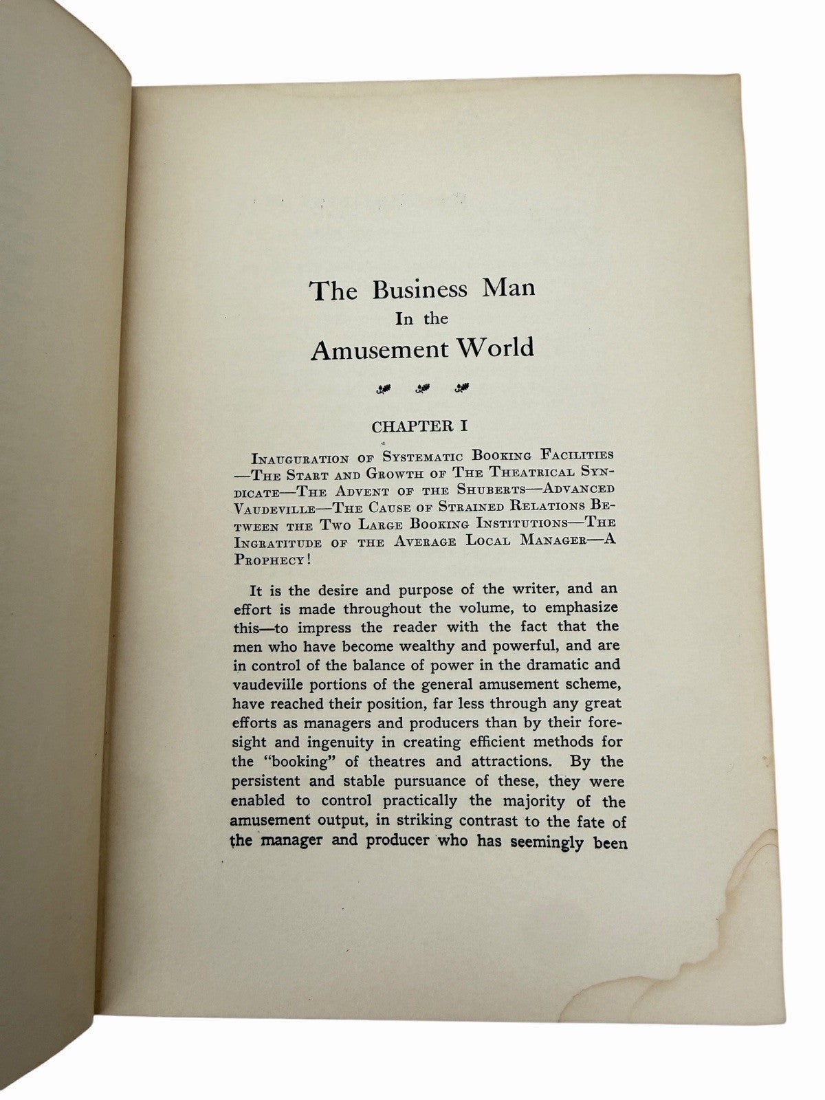 1910 ROBERT GRAU The Business Man in the Amusement World BROADWAY Theater HC