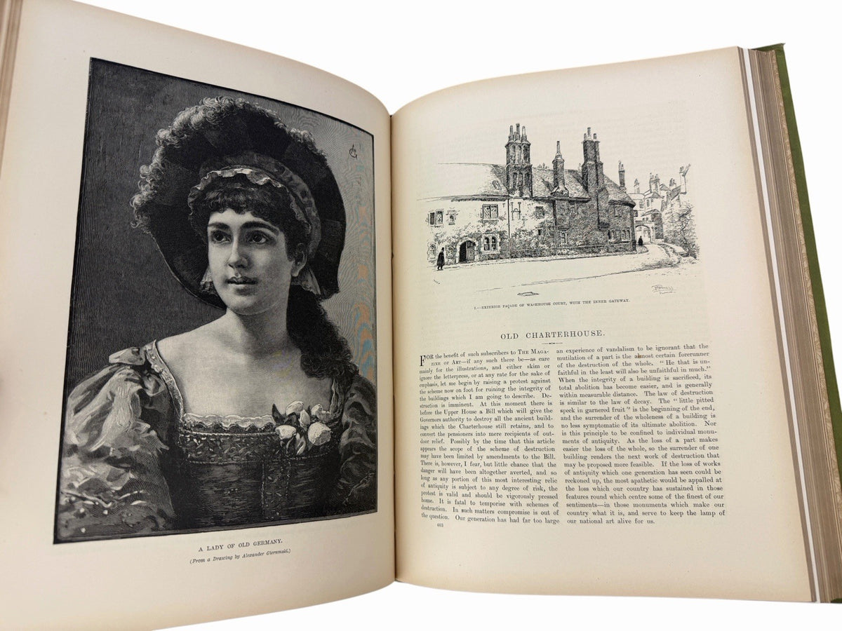 Antique 1880’s The Treasury Of Art Illustrated CASSELL Hardcover Book w/ Plates