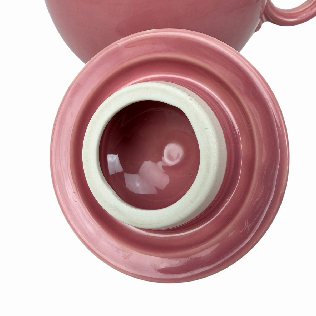 Fiestaware ROSE PINK Teapot Vintage Coffee Pot Homer Laughlin Fiesta w/ Lid USA