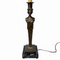 Vintage Hollywood Regency Neoclassical Caryatid Lady Brass Marble Table Lamp 32”