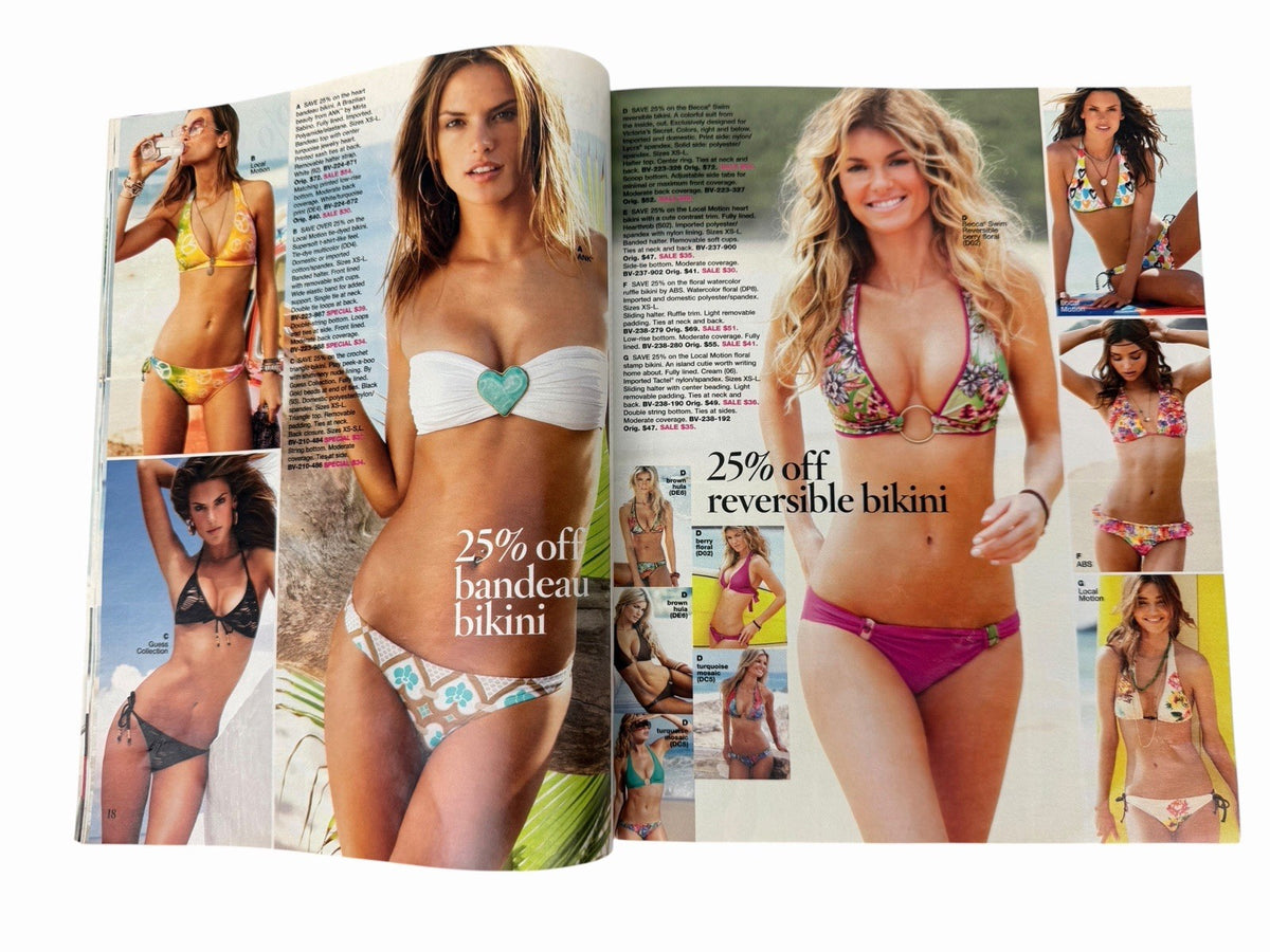 Alessandra Ambrosio 2009 VICTORIA'S SECRET Swim Sale Preview CATALOG Fashion Y2K