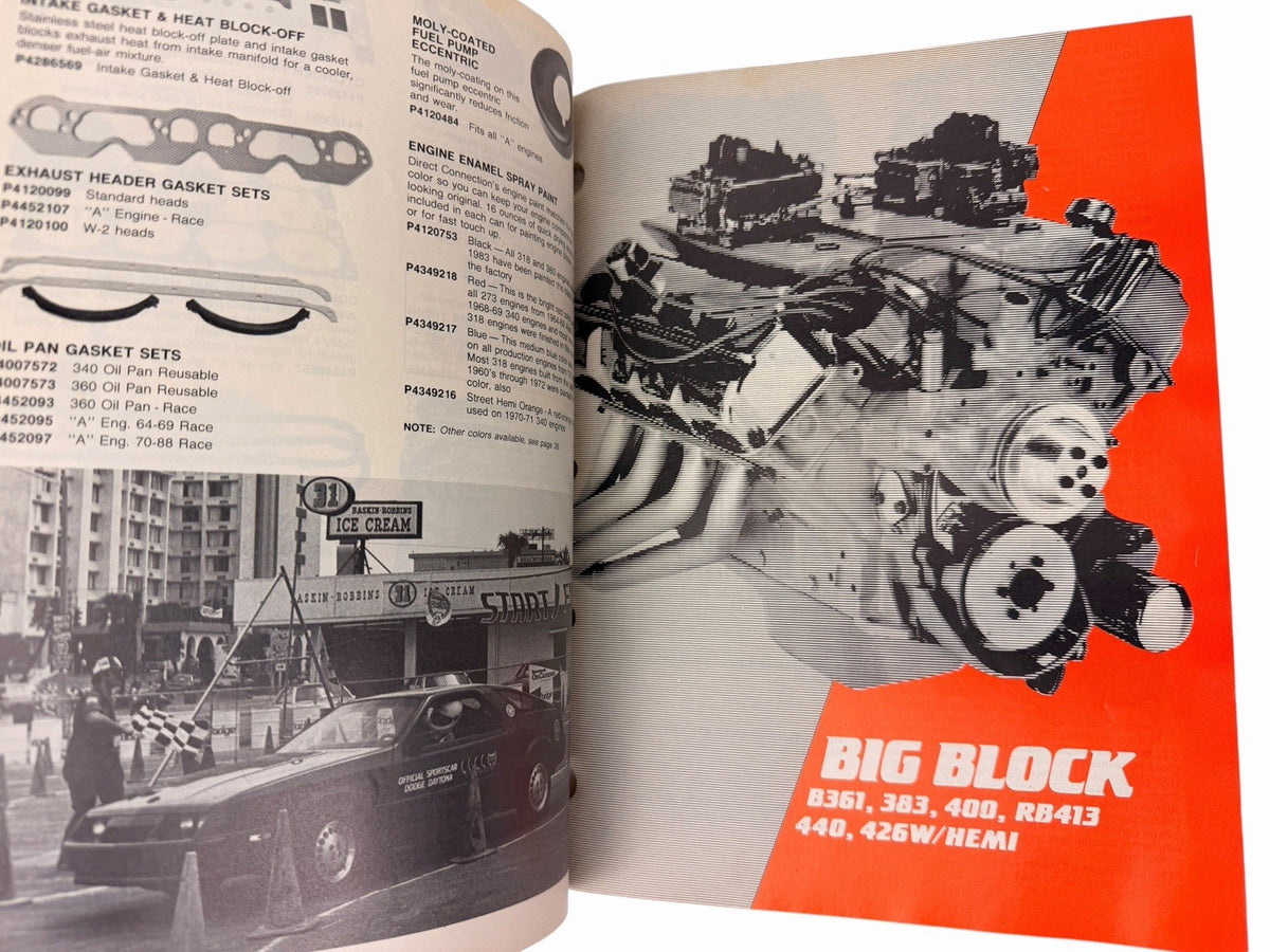 1988 Direct Connection Mopar Performance Parts Catalog 'Cuda Challenger Charger