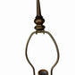 Vintage Hollywood Regency Neoclassical Caryatid Lady Brass Marble Table Lamp 32”
