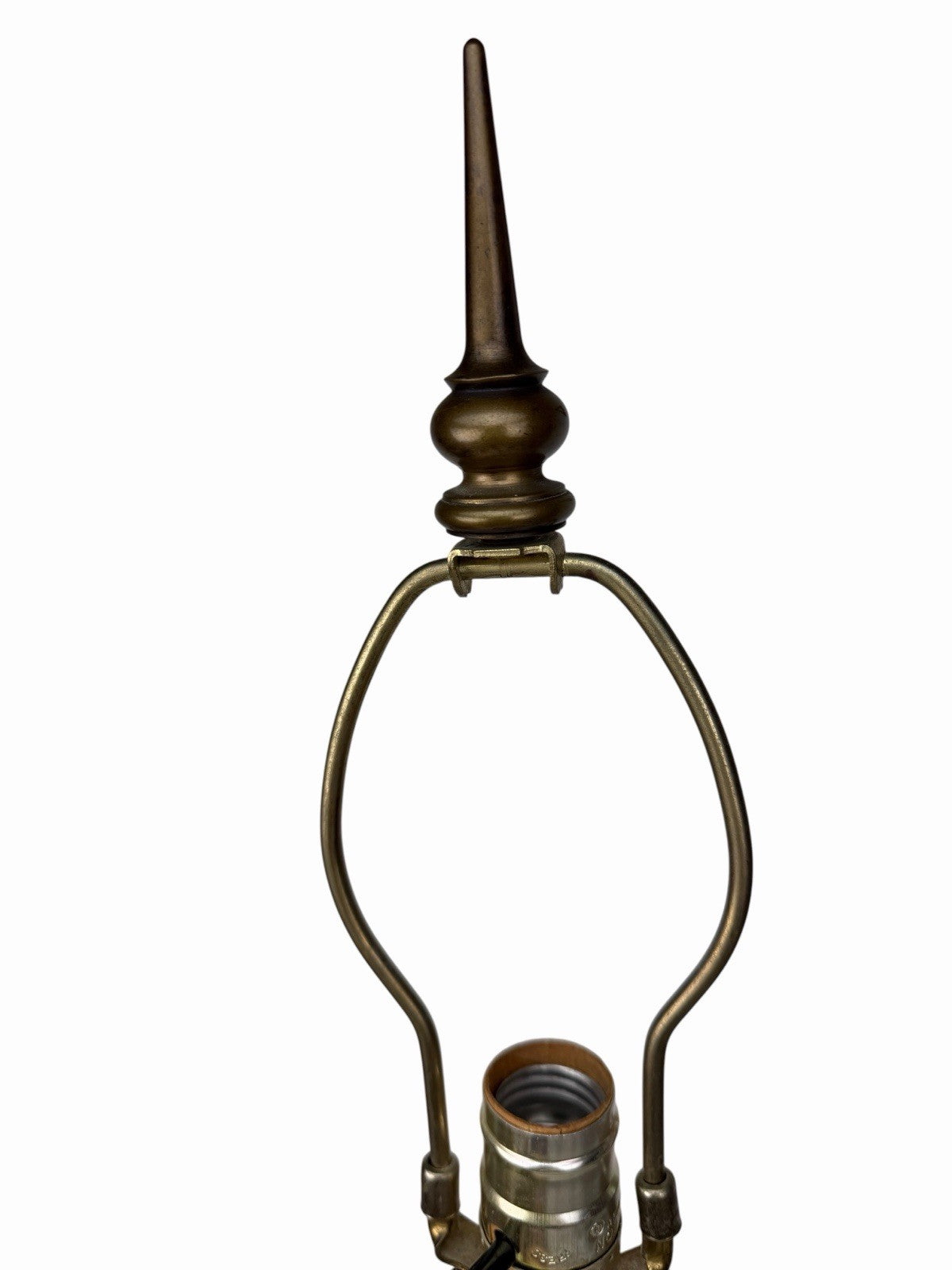 Vintage Hollywood Regency Neoclassical Caryatid Lady Brass Marble Table Lamp 32”