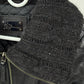 MACKAGE Lambskin Leather & Wool Biker Jacket Lined Coat SIZE SMALL Black