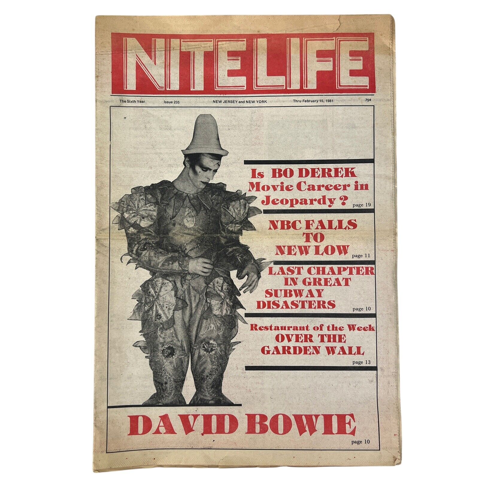 david bowie scary monsters poster Vintage 1981 DAVID BOWIE Nite Life RARE NJ NY NEWSPAPER Scary Monsters – Old Souled