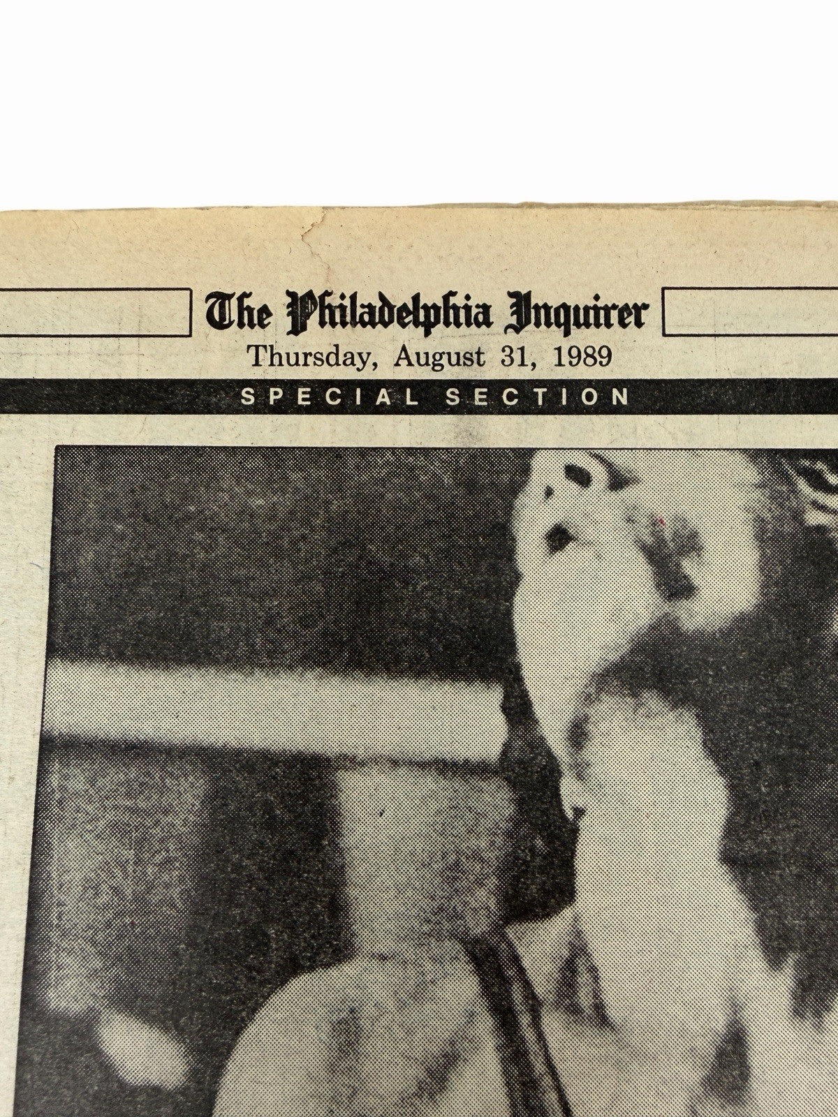 Vintage 1989 ROLLING STONES Steel Wheels Tour PHILADELPHIA INQUIRER Newspaper